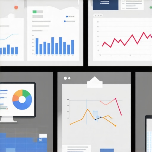 SEO Tools for Local Ranking Maintenance A computer monitor displaying SEO analytics dashboards and charts