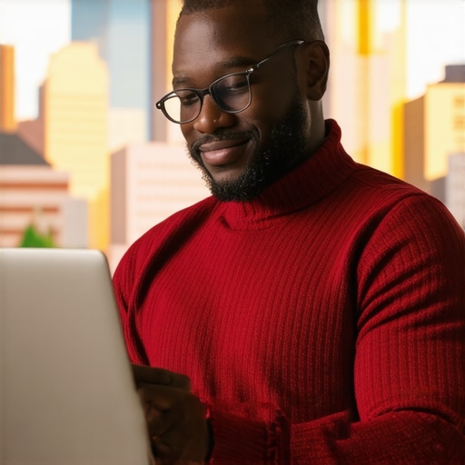 Business owner updating Google My Business profile