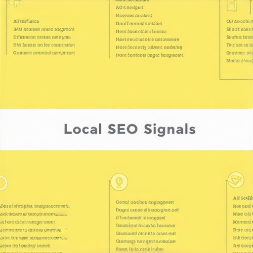 Infographic illustrating local SEO signals, AI impact, and community engagement tactics for Raleigh businesses.