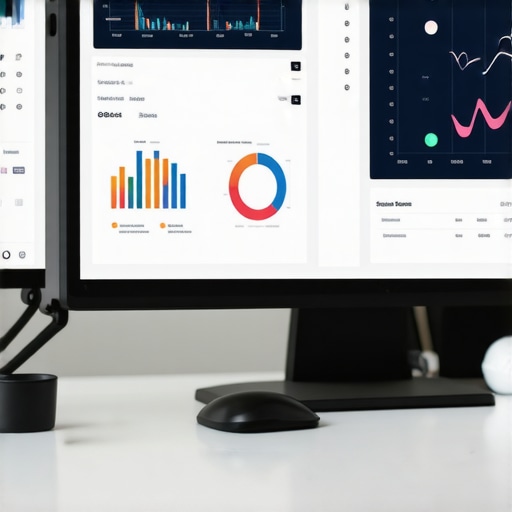 Screenshot of local SEO analytics dashboard with charts and metrics