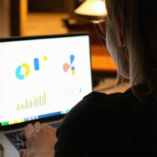 Maximize Local SEO with Precise Tools Person analyzing local SEO metrics on a laptop for Raleigh business optimization.